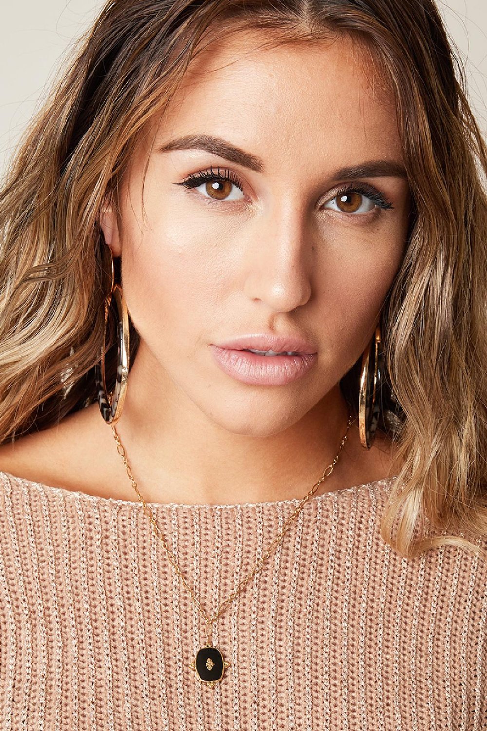 Necklace Precious Leaf Verde Acero inoxidable h5Imagen3